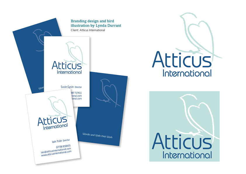 Atticus cards and logo