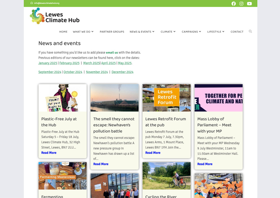 Lewes Climate Hub news page